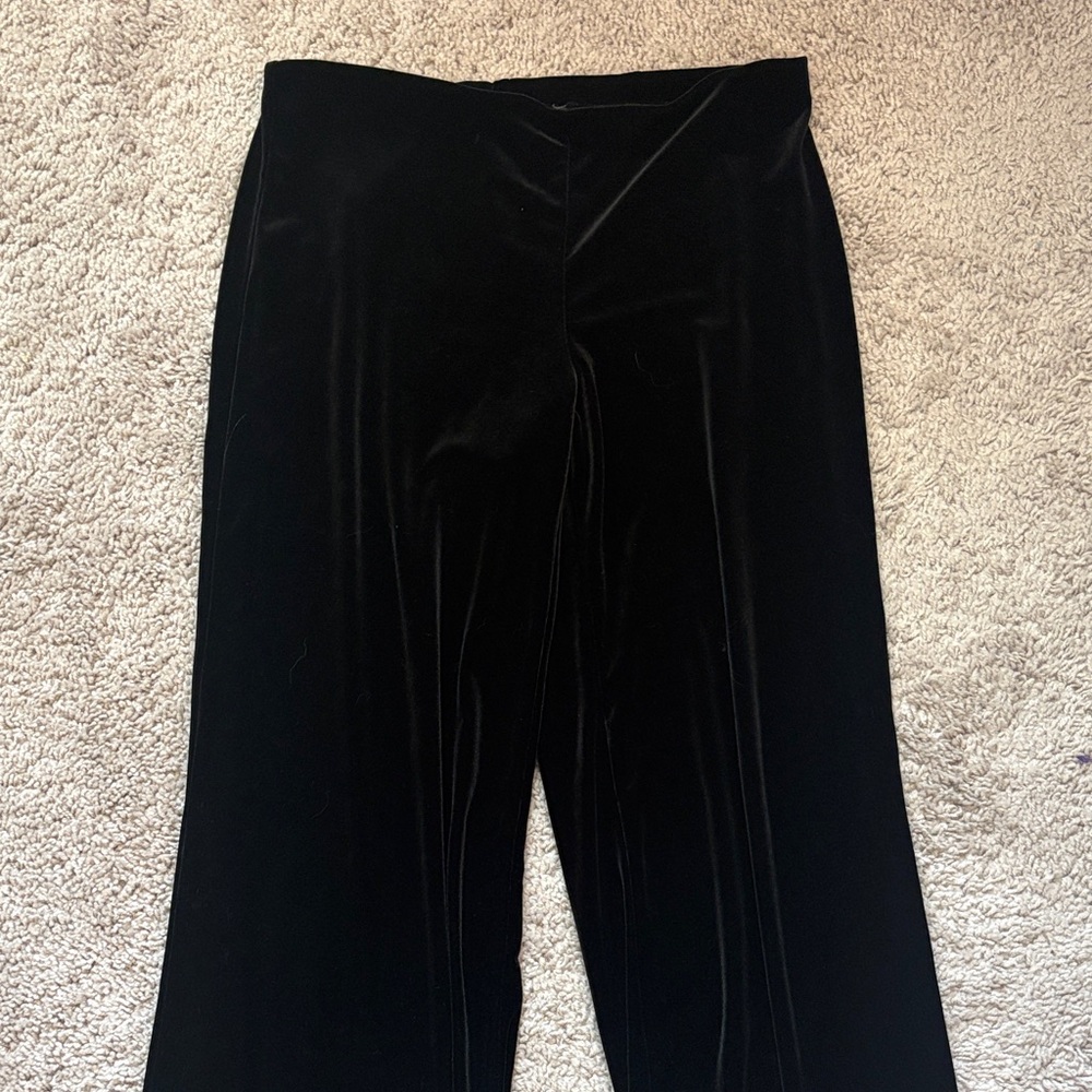 Elegant Black Velvet Pants